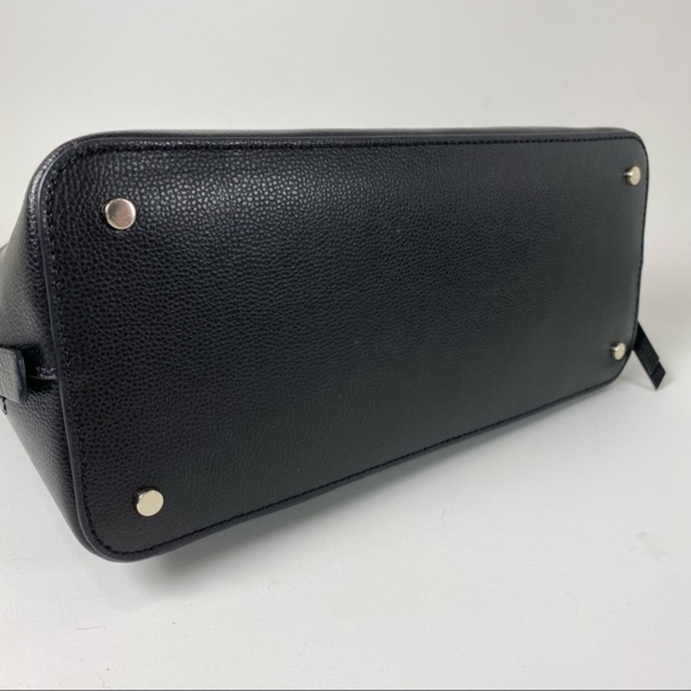 Kate Spade Handbag Patterson Drive Medium Dome Leather Satchel Bag in Black - Picture 9 of 11